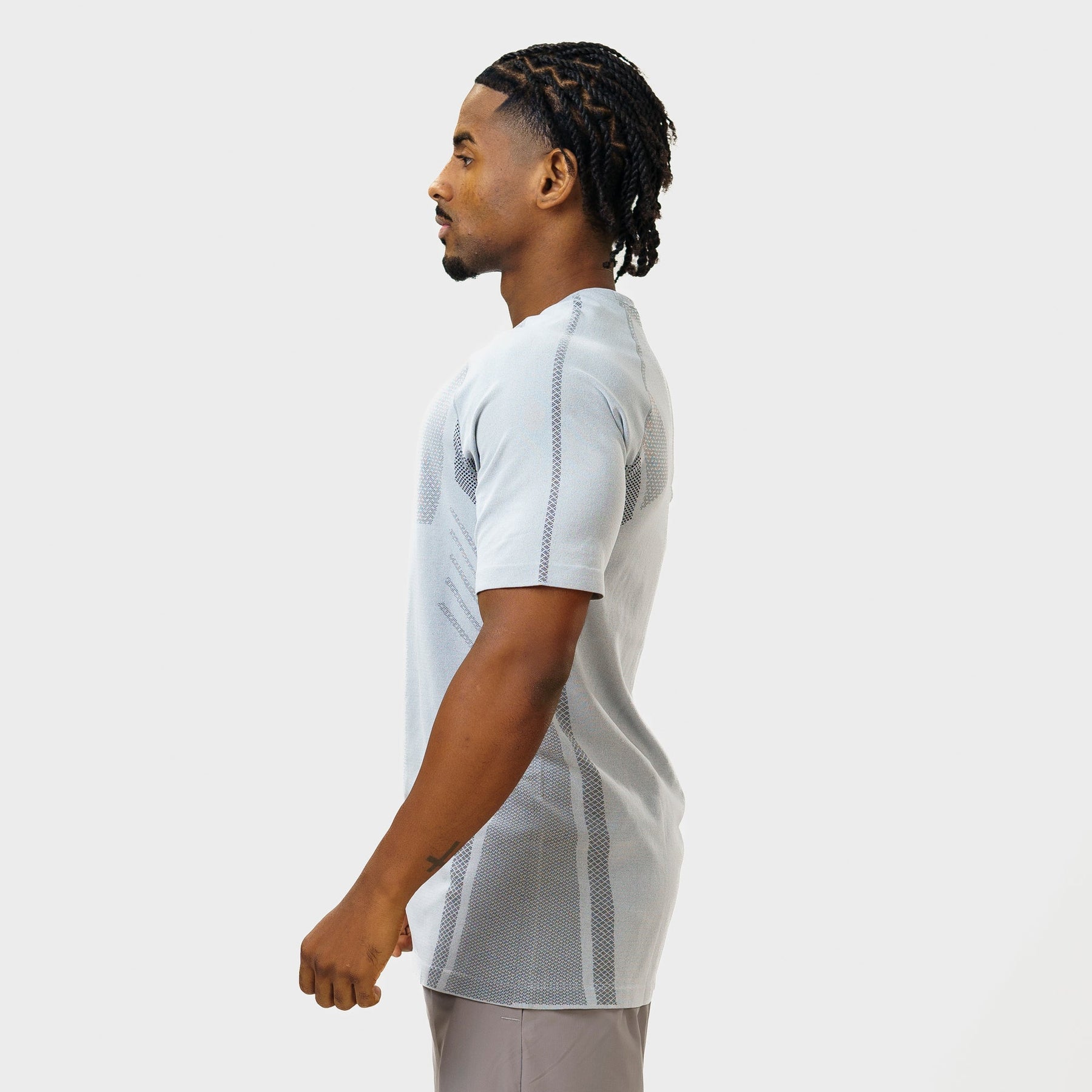 Camiseta Apex Dry Iron Cinza Gelo - Sem Costura