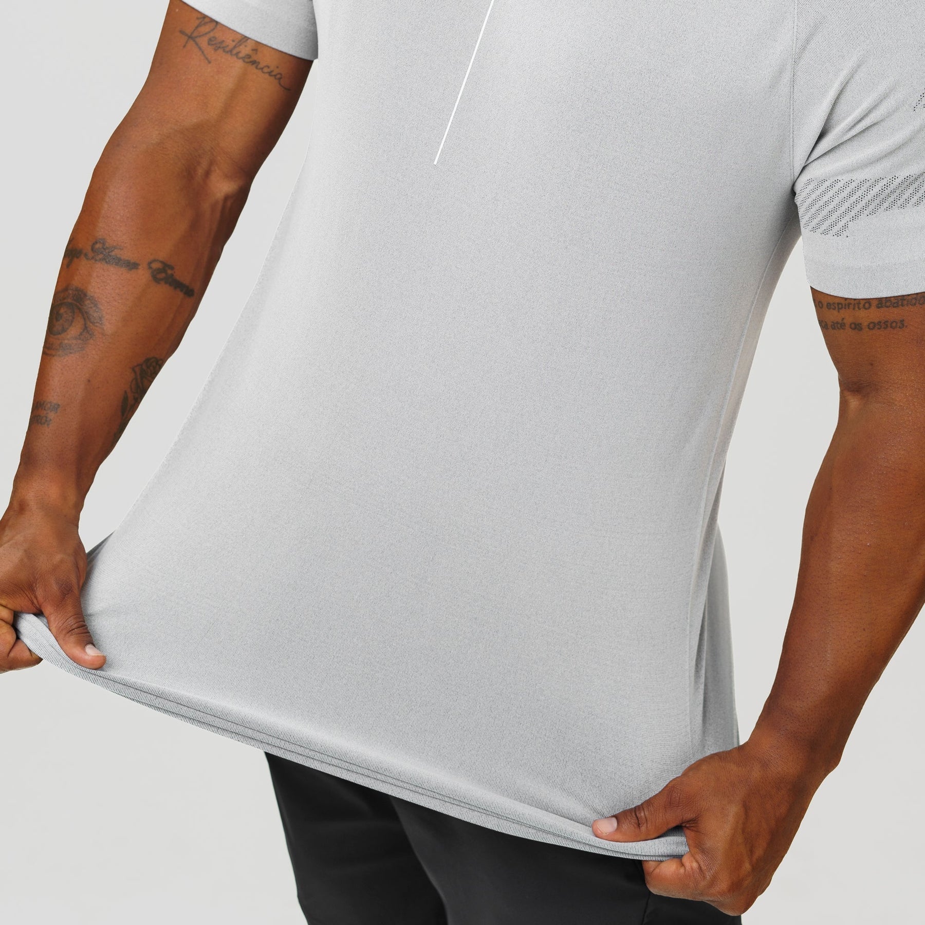 Camiseta Apex Dry Line Lupus Cinza Gelo - Sem Costura