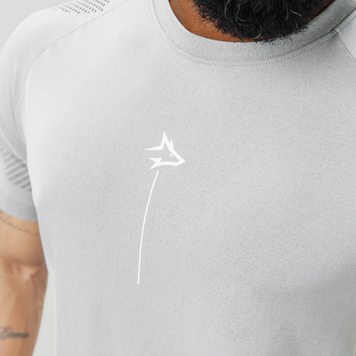 Camiseta Apex Dry Line Lupus Cinza Gelo - Sem Costura