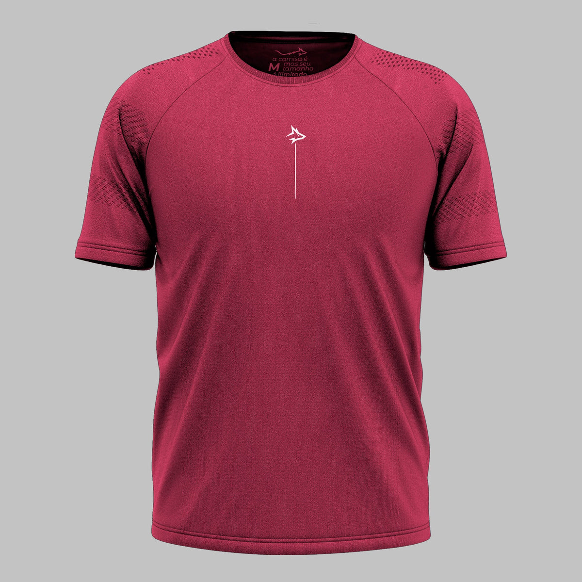 Camiseta Apex Dry Line Lupus Vinho - Sem Costura