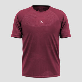 Camiseta Apex Dry Middle Lupus Vinho - Sem Costura