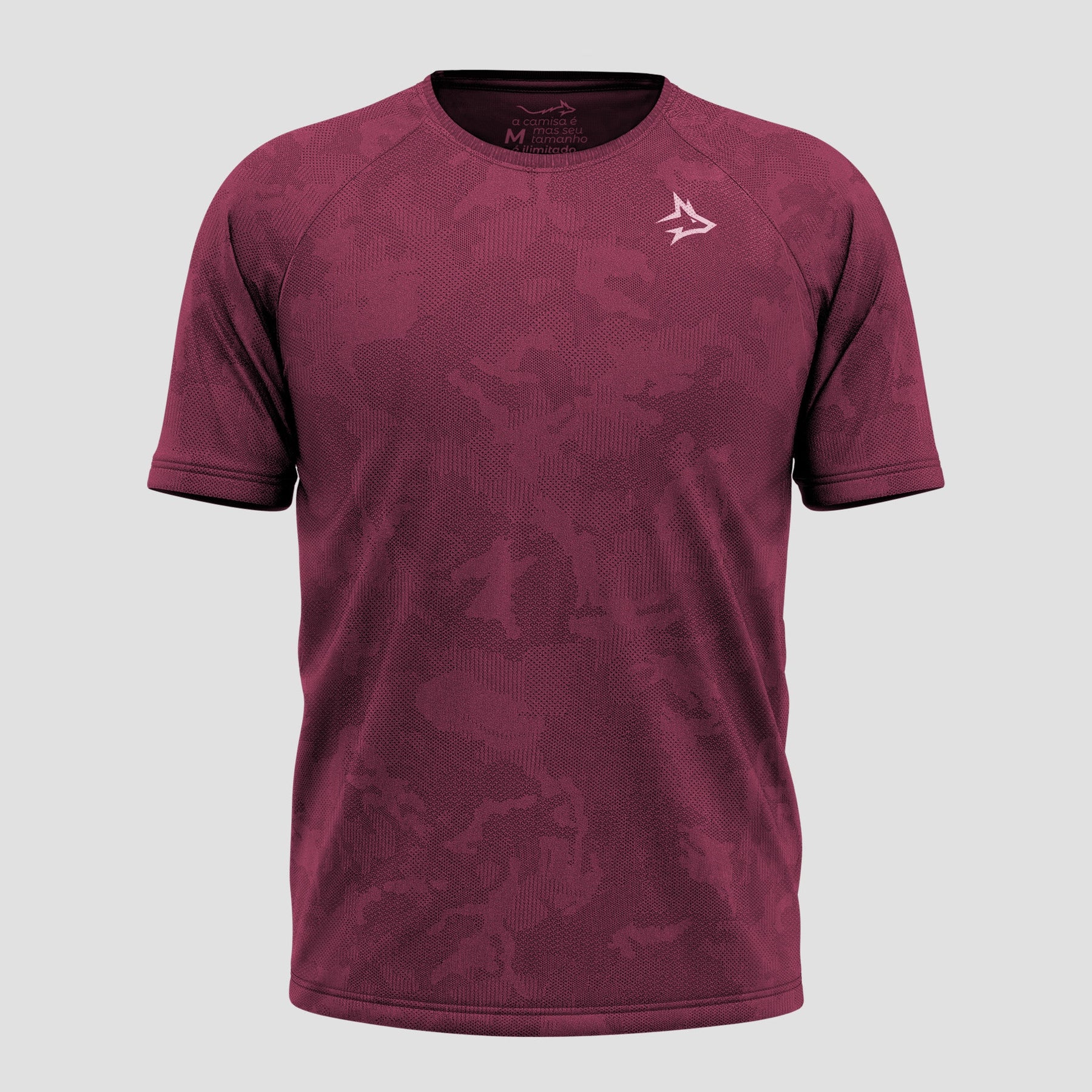 Camiseta Apex Dry New Lupus Vinho - Sem Costura