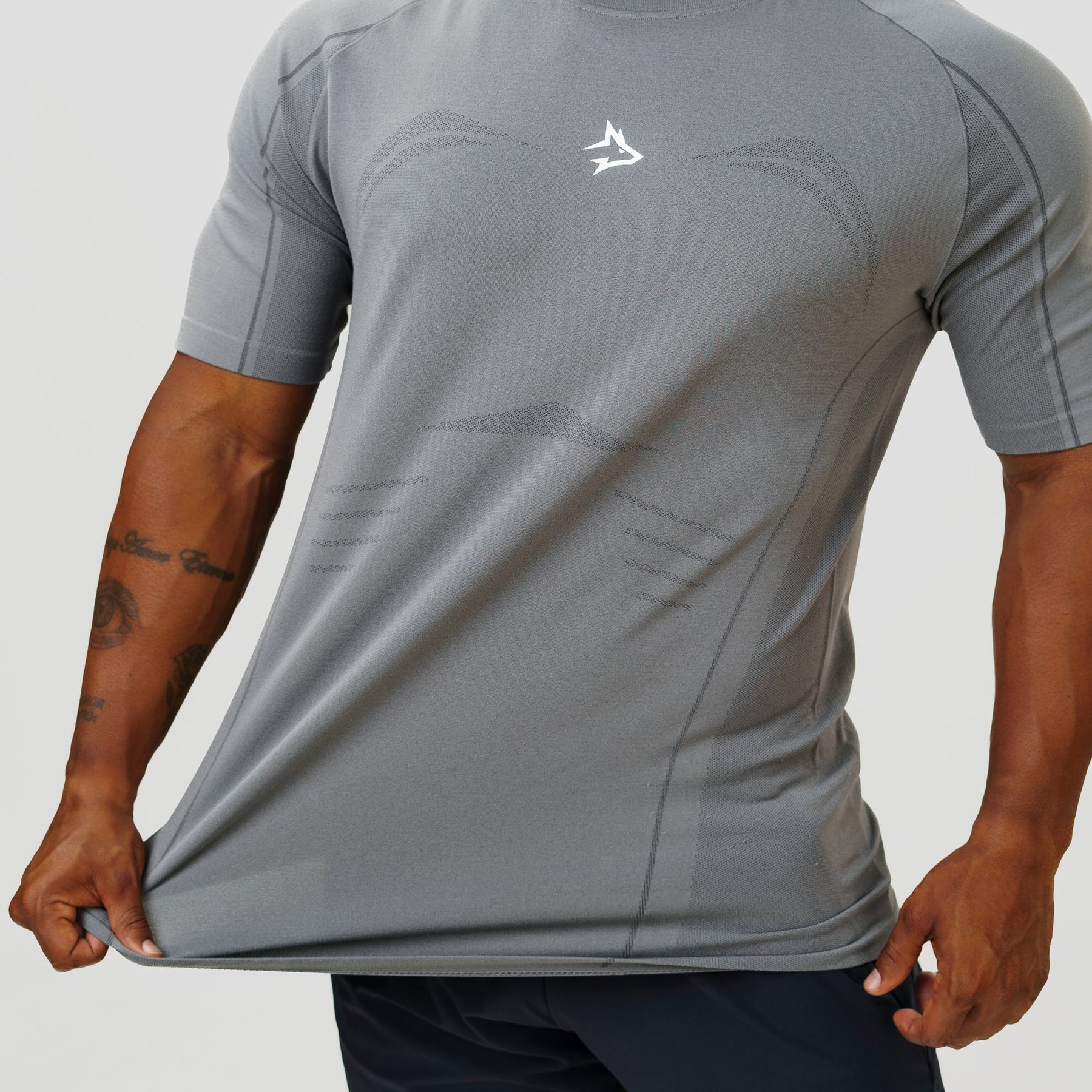 Camiseta Apex Dry Power Cinza - Sem Costura