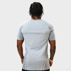 Camiseta Apex Dry Power Cinza Gelo - Sem Costura