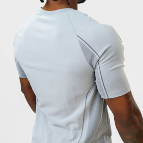 Camiseta Apex Dry Power Cinza Gelo - Sem Costura