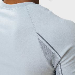 Camiseta Apex Dry Power Cinza Gelo - Sem Costura
