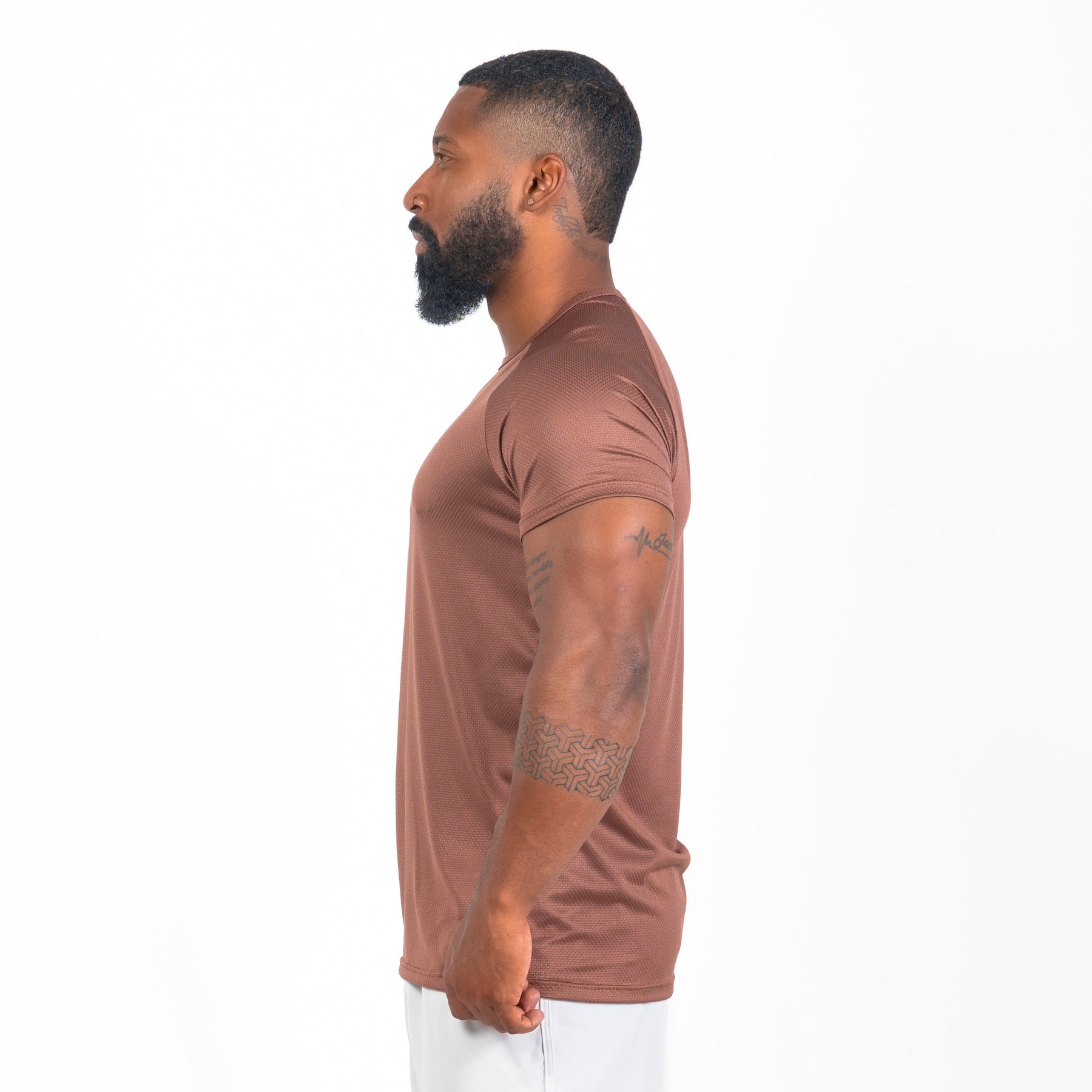 Camiseta Dry Fit Balance Marrom