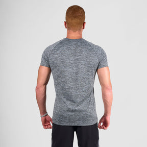 Camiseta Dry Fit Essential Mescla Cinza