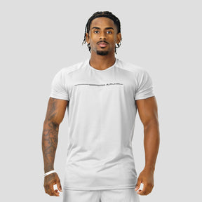 Camiseta Dry Fit Line Move Cinza Névoa