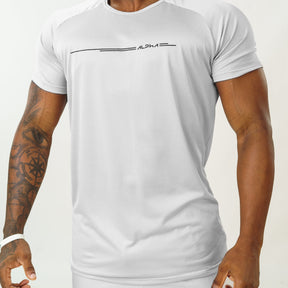Camiseta Dry Fit Line Move Cinza Névoa