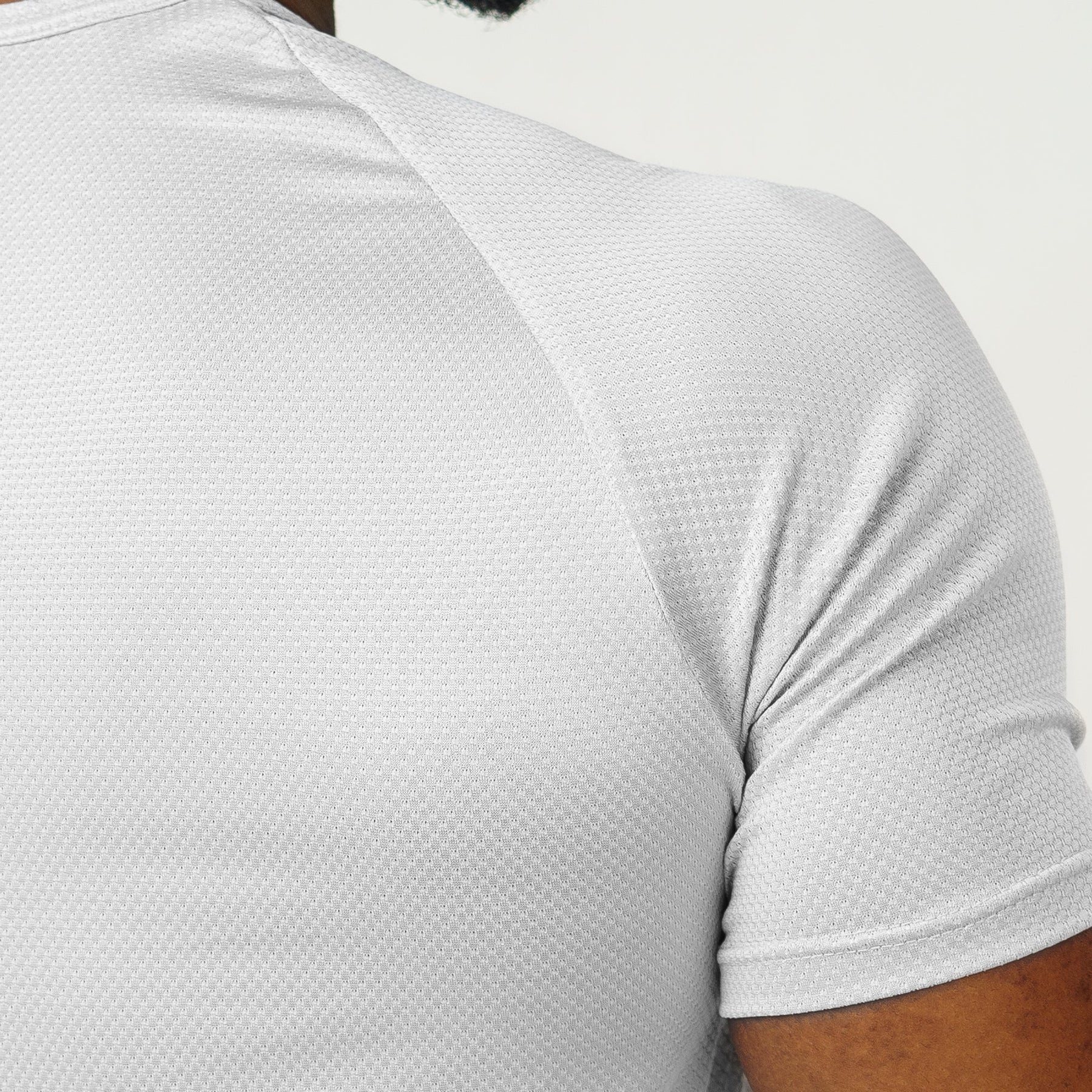 Camiseta Dry Fit Line Move Cinza Névoa