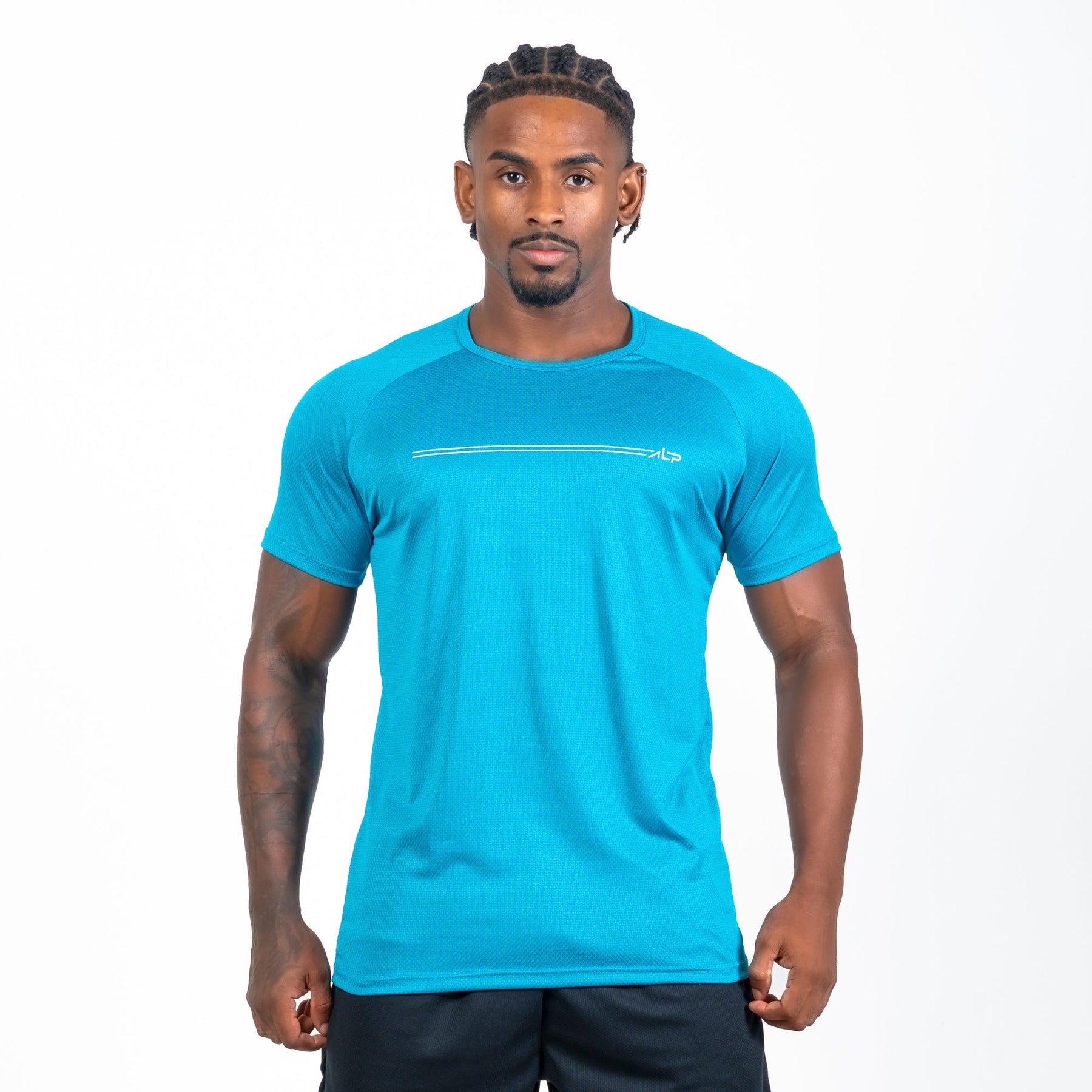 Camiseta Dry Fit Parallel Line Azul Pacífico