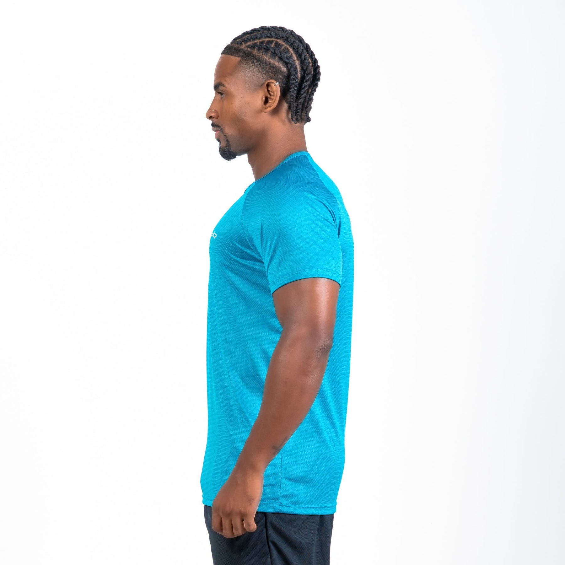 Camiseta Dry Fit Parallel Line Azul Pacífico