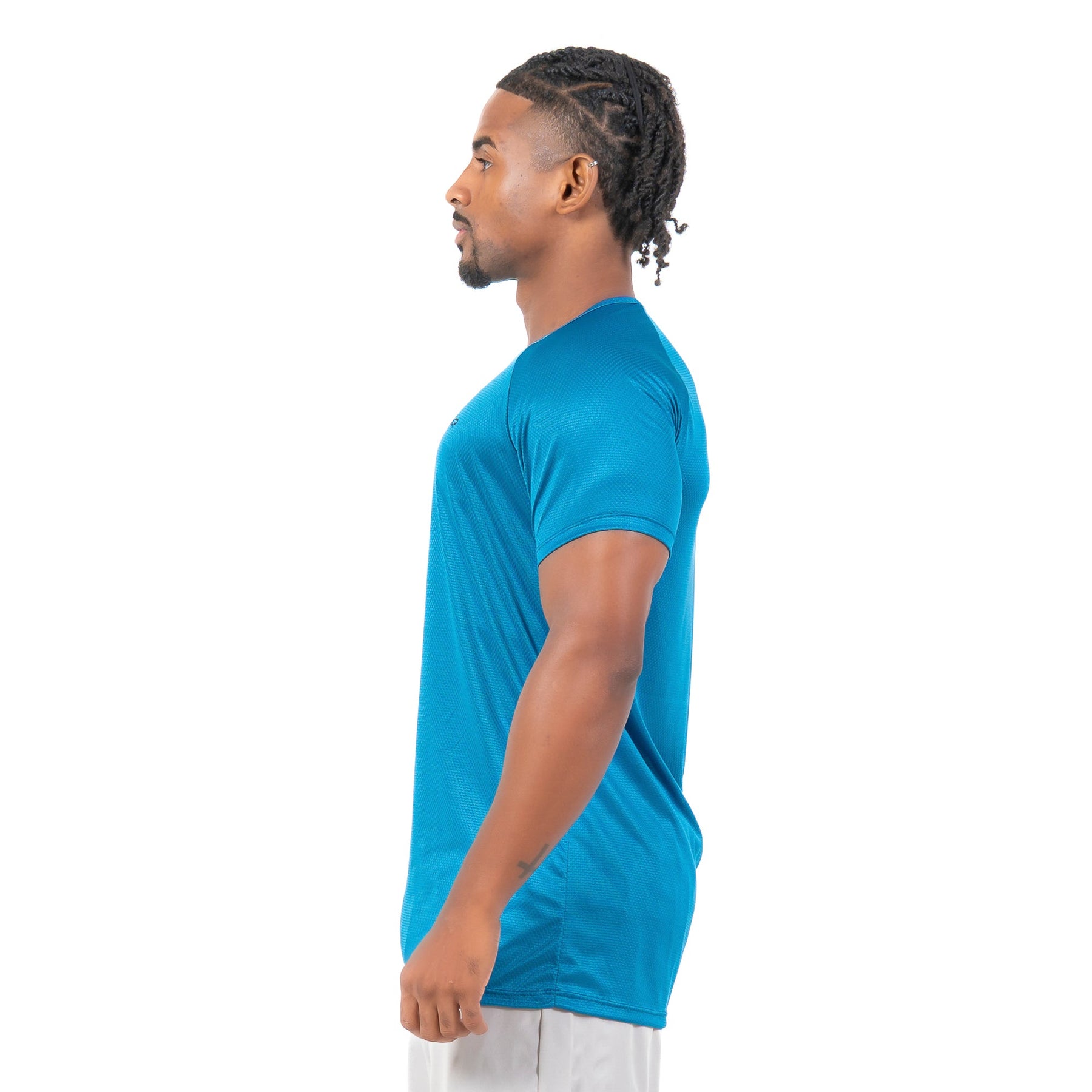 Camiseta Dry Fit Parallel Line Azul Safira