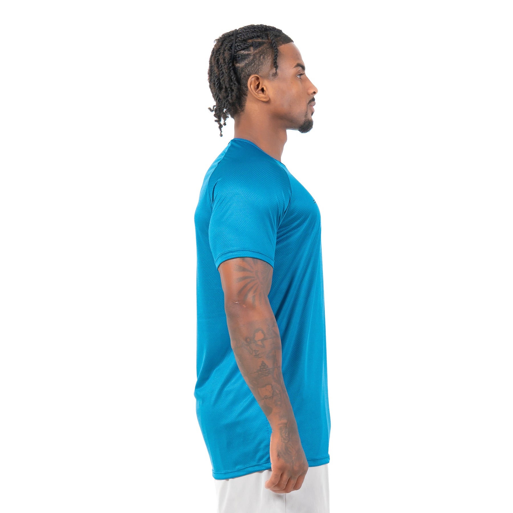 Camiseta Dry Fit Parallel Line Azul Safira