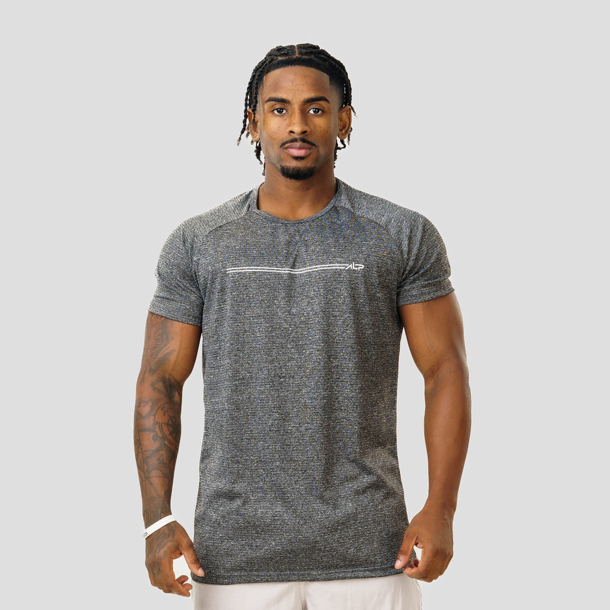 Camiseta Dry Fit Parallel Line Chumbo