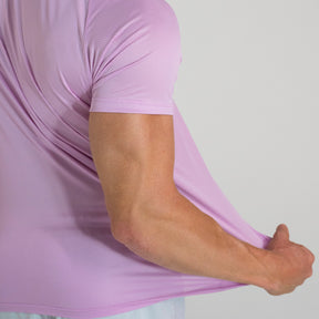 Camiseta Dry Fit Parallel Line Rosa Pétala