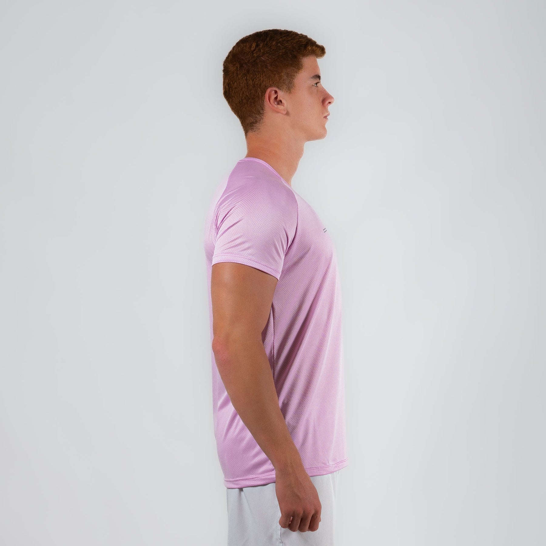 Camiseta Dry Fit Parallel Line Rosa Pétala