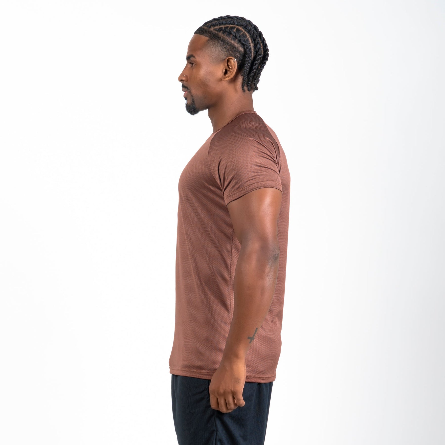 Camiseta Dry Fit Sense Marrom