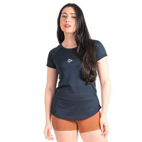 Camiseta Feminina Dry Fit Middle Lupus Preto