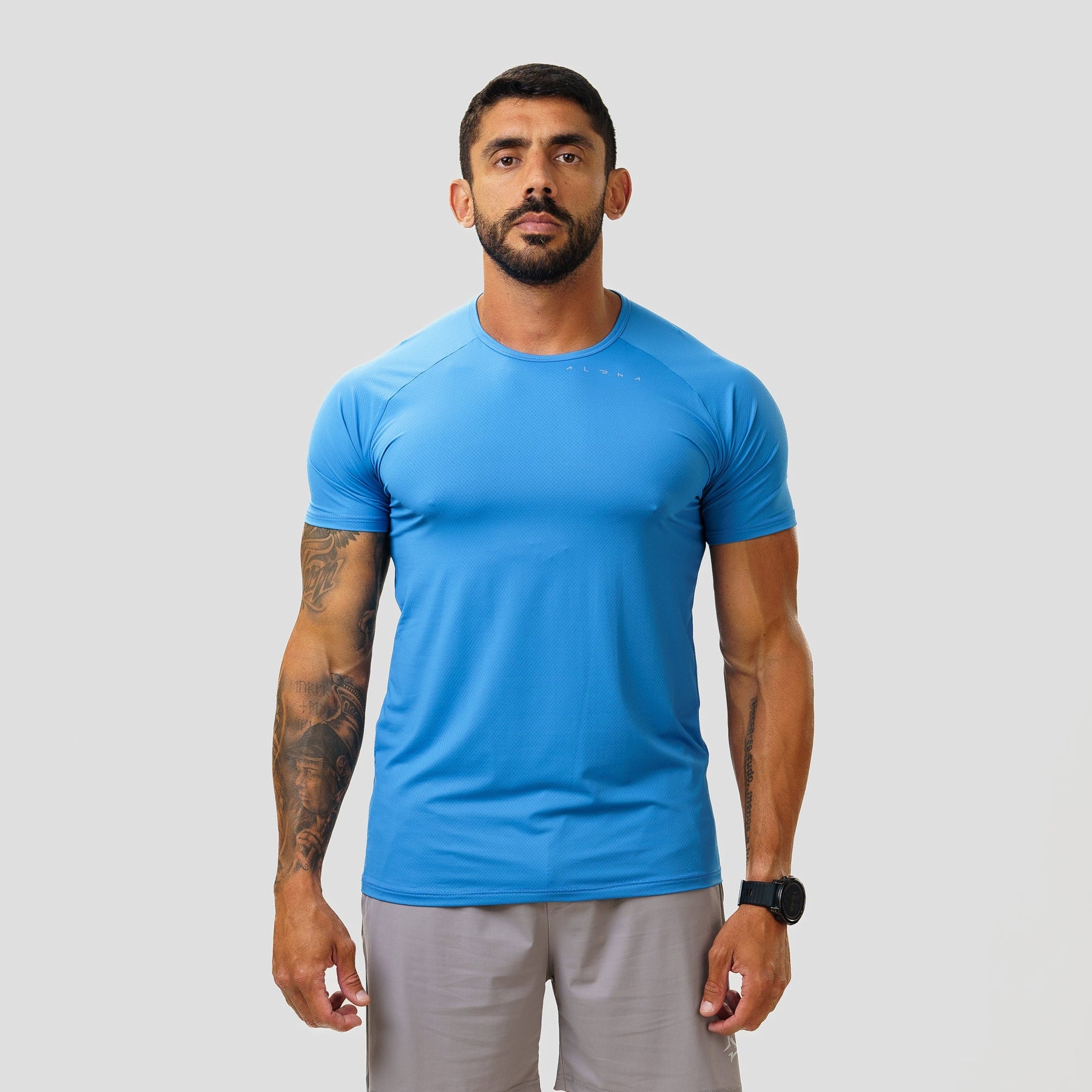 Camiseta Poliamida Horizon Flow Azul Céu