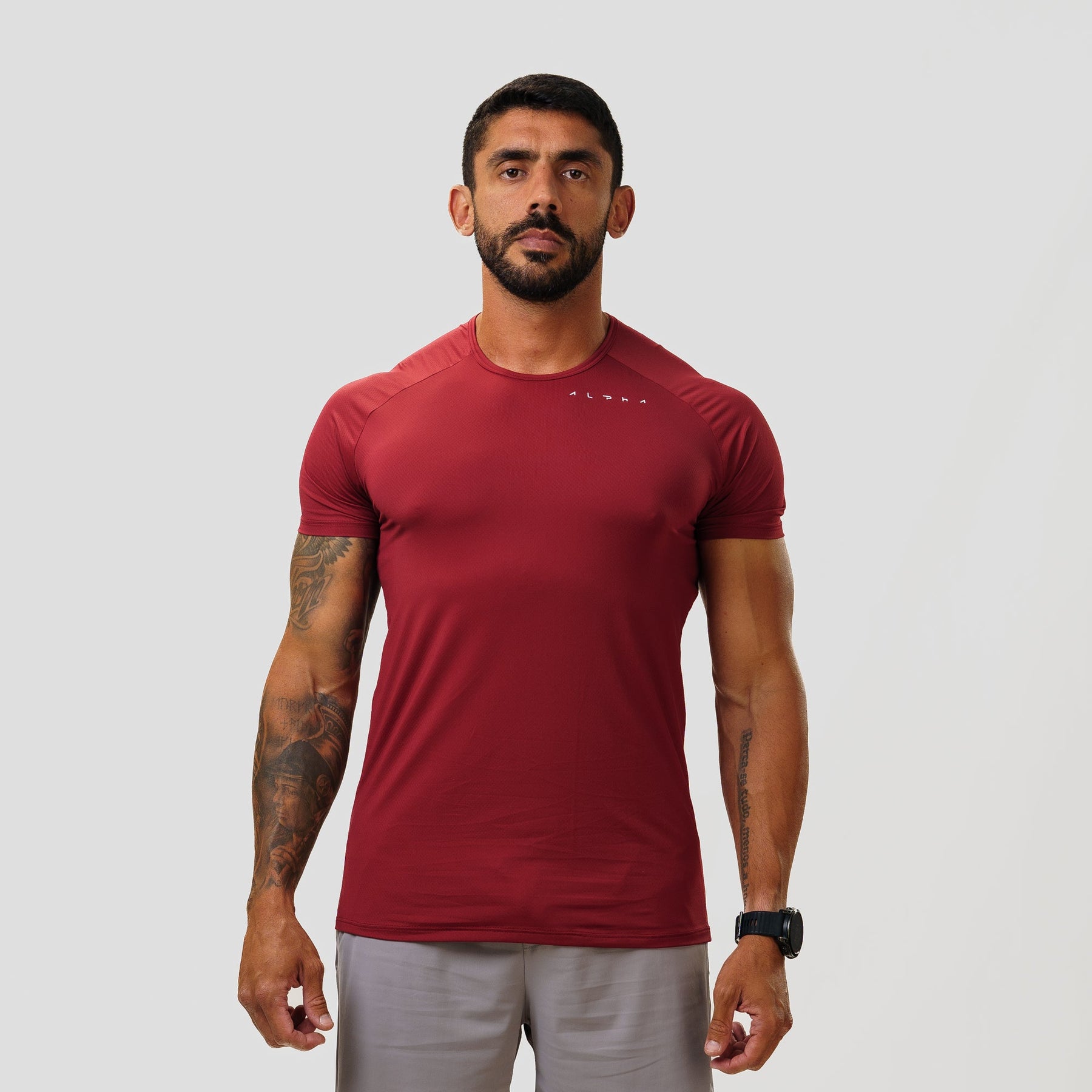 Camiseta Poliamida Horizon Flow Vermelho Acerola