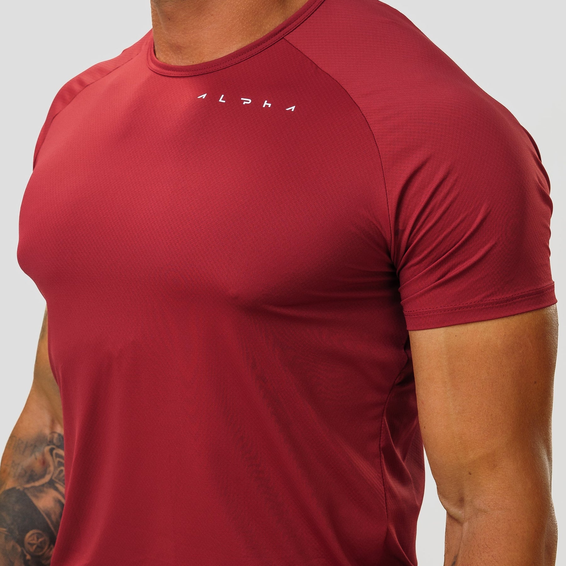 Camiseta Poliamida Horizon Flow Vermelho Acerola