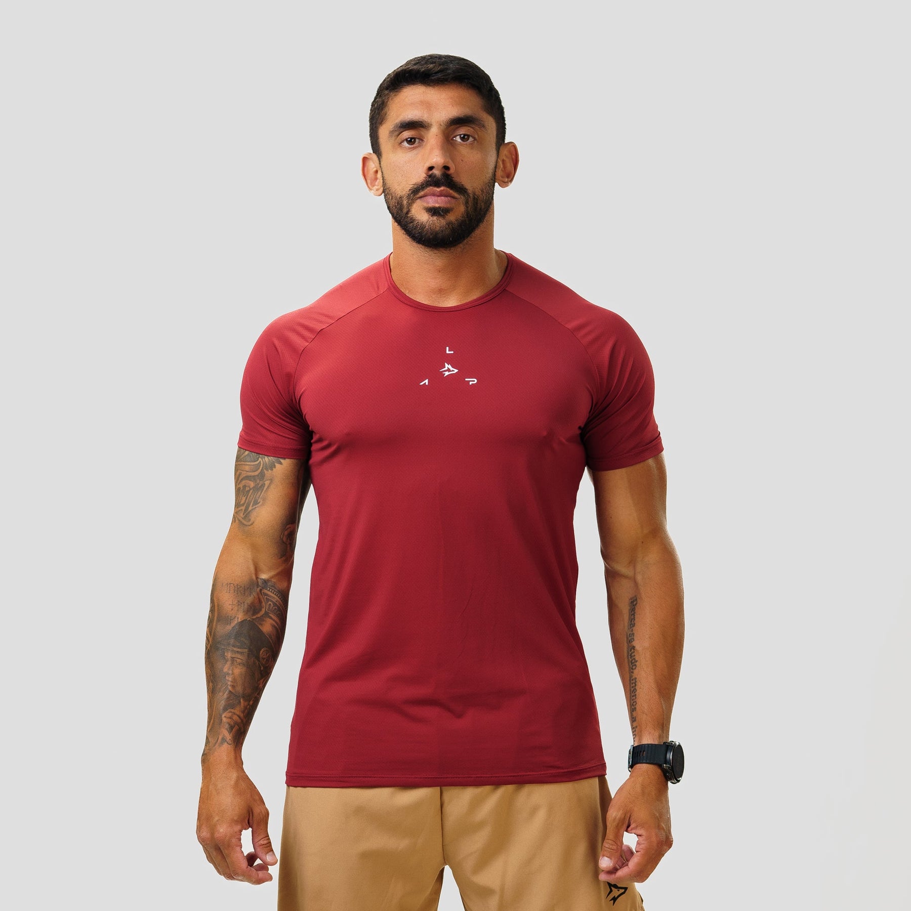 Camiseta Poliamida Lupus Flow Vermelho Acerola