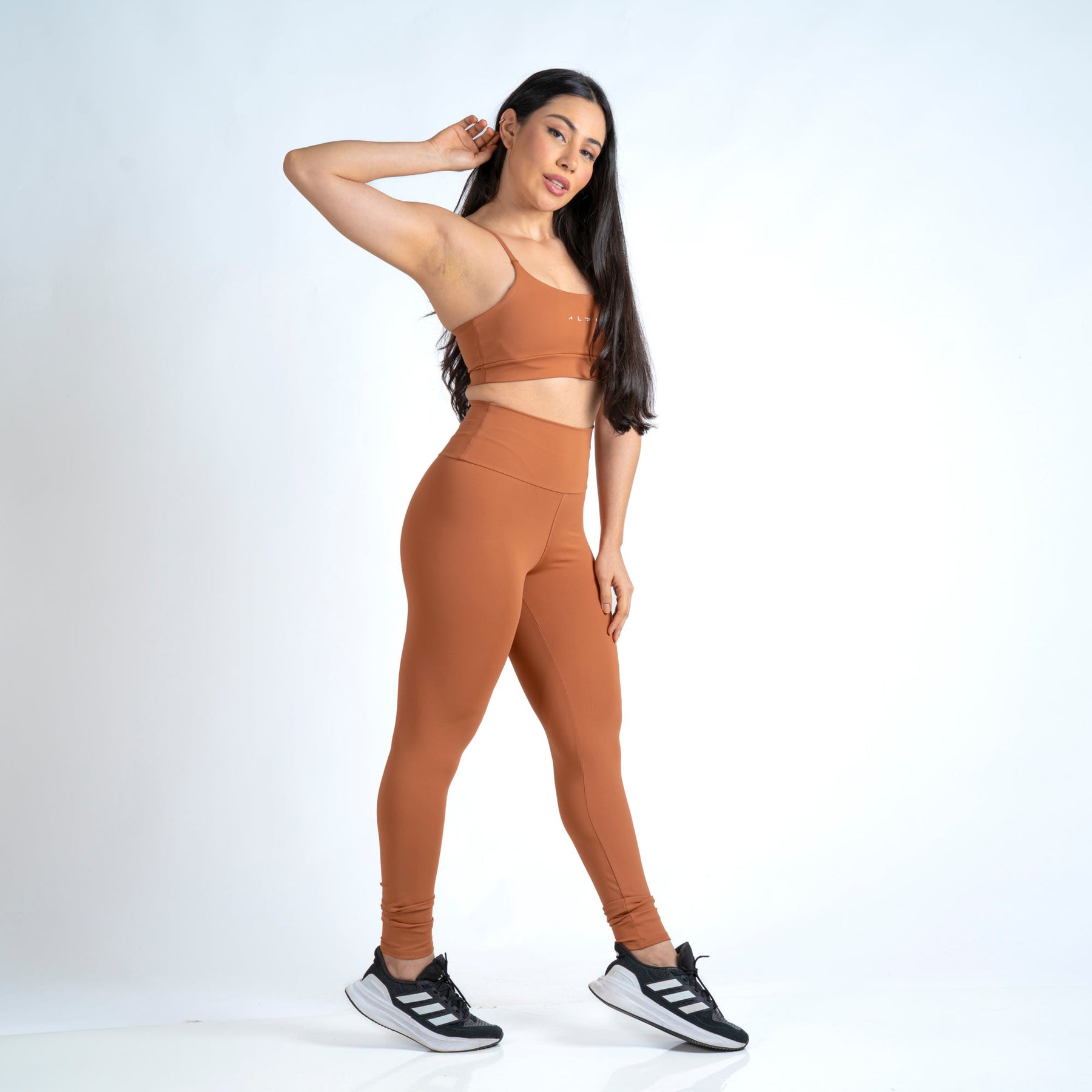 Conjunto Basic Feminino Top e Calça - New Horizon Cappuccino