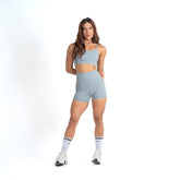 Conjunto Basic Feminino Top e Short - New Horizon Grafite