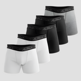 Kit 5 Cuecas Boxer Cotton - Alpha 01