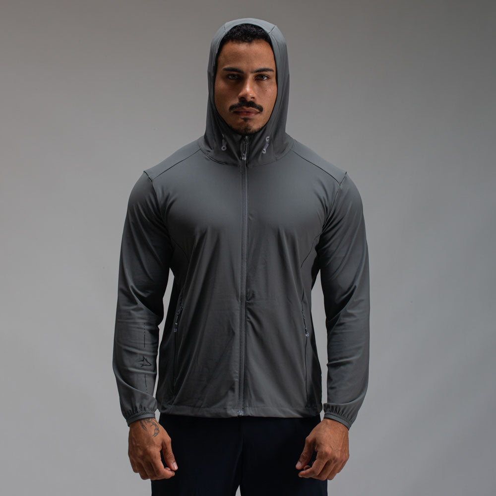 Corta Vento Com Capuz Lupus Core Chumbo