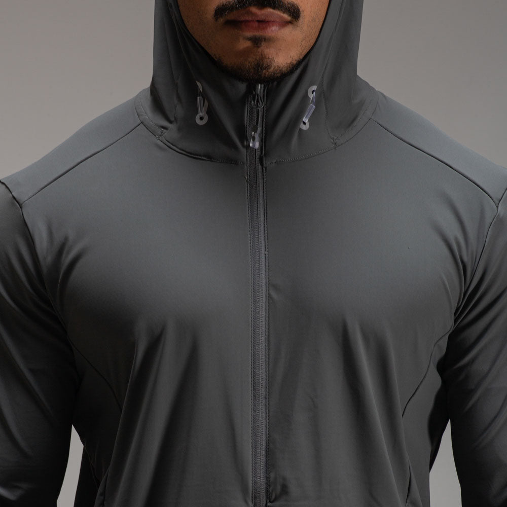 Corta Vento Com Capuz Lupus Core Chumbo