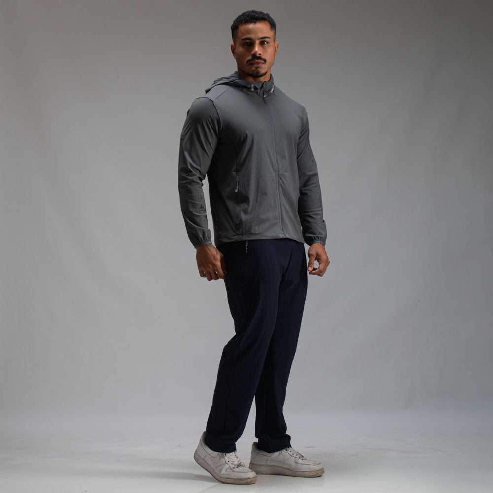 Corta Vento Com Capuz Lupus Core Chumbo