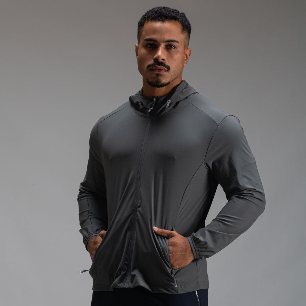 Corta Vento Com Capuz Lupus Core Chumbo