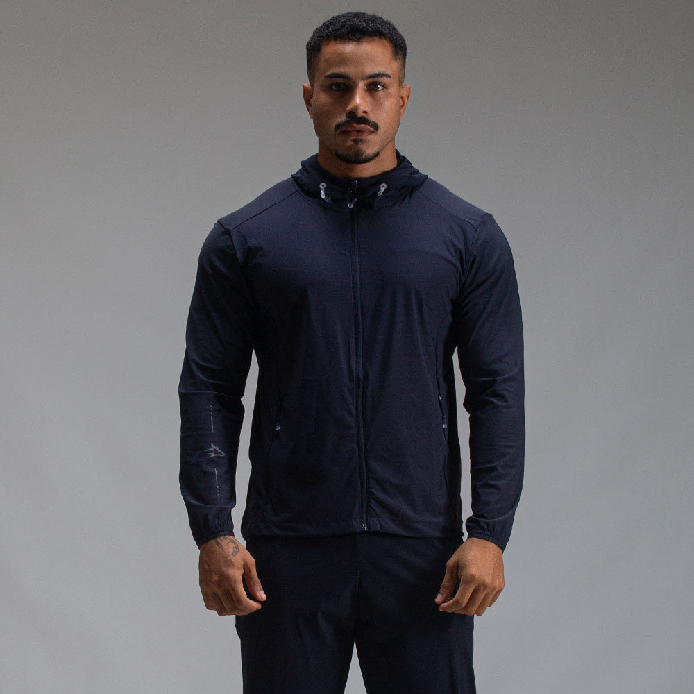 Corta Vento Com Capuz Lupus Core Marinho