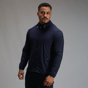 Corta Vento Com Capuz Lupus Core Marinho