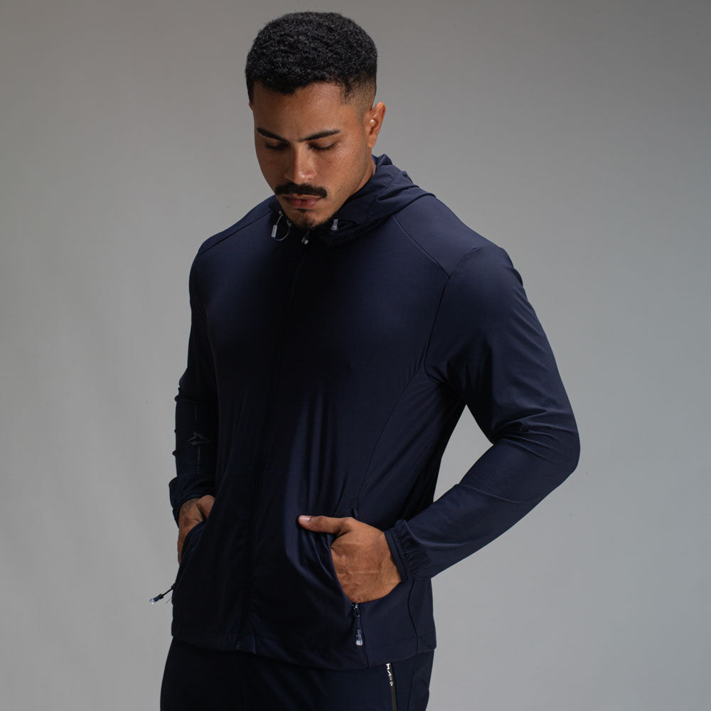 Corta Vento Com Capuz Lupus Core Marinho