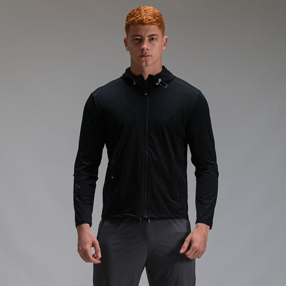 Corta Vento Com Capuz Lupus Core Preto