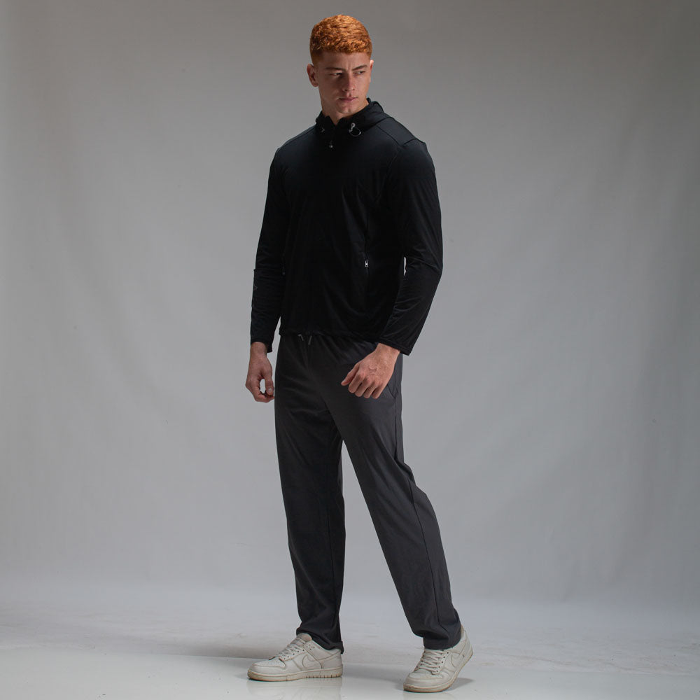 Corta Vento Com Capuz Lupus Core Preto