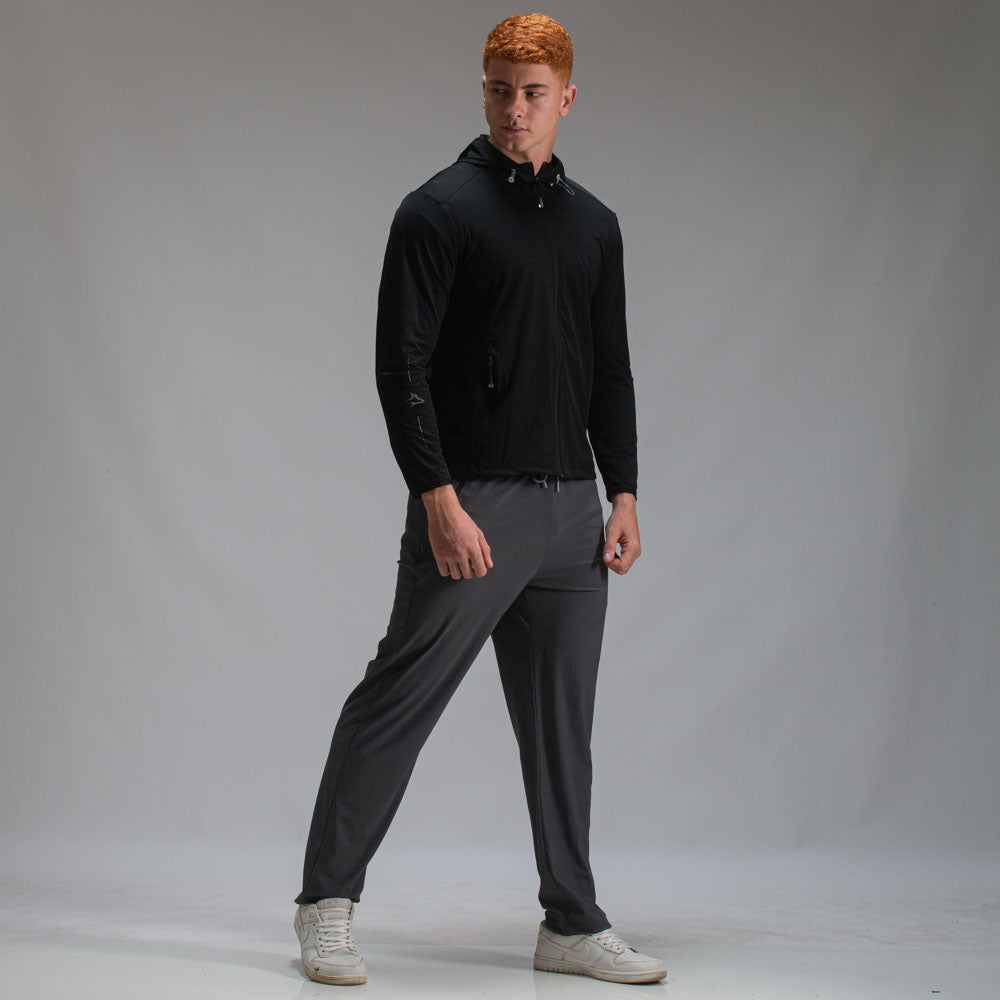 Corta Vento Com Capuz Lupus Core Preto