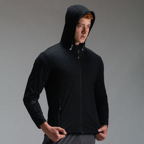 Corta Vento Com Capuz Lupus Core Preto