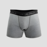 Cueca Boxer Alpha Mescla Cinza