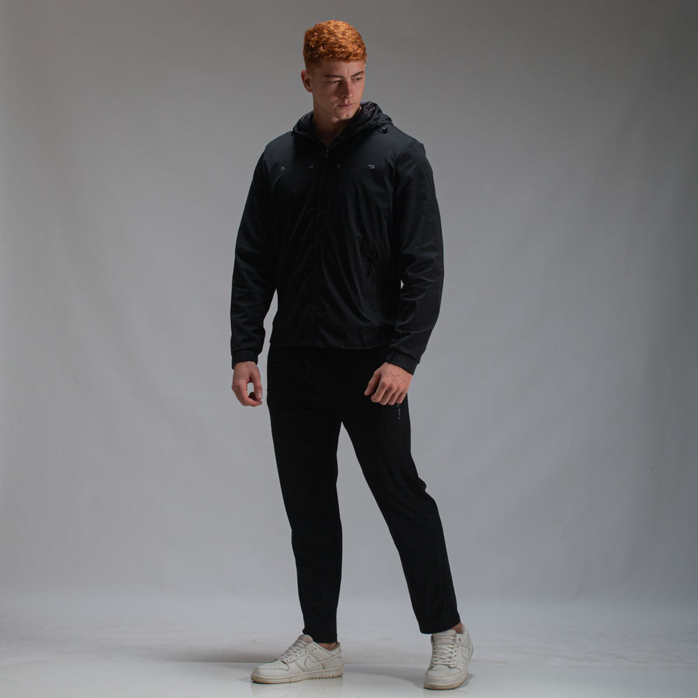 Jaqueta Com Capuz Alpha Flex Pró Preto