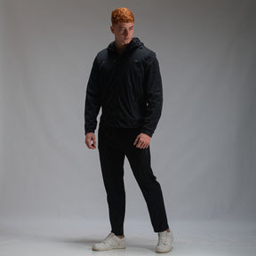 Jaqueta Com Capuz Alpha Flex Pró Preto