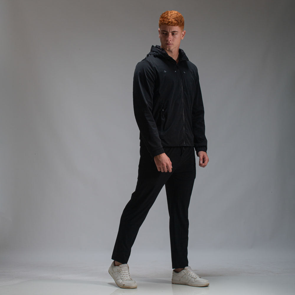 Jaqueta Com Capuz Alpha Flex Pró Preto