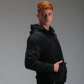 Jaqueta Com Capuz Alpha Flex Pró Preto