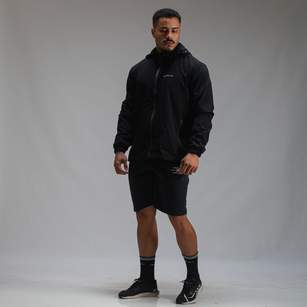 Jaqueta Com Capuz Removível Fluid Preto