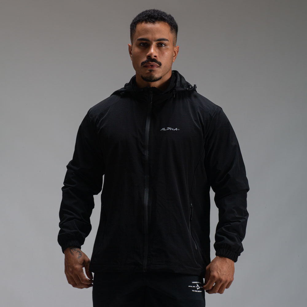 Jaqueta Com Capuz Removível Fluid Preto