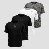 Kit 4 Camisetas Dry Fit - Academia Masculina Alpha